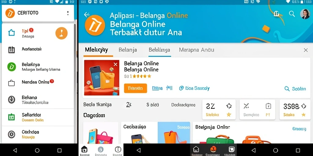 Antarmuka pengguna utama CERITOTO untuk belanja online yang nyaman.