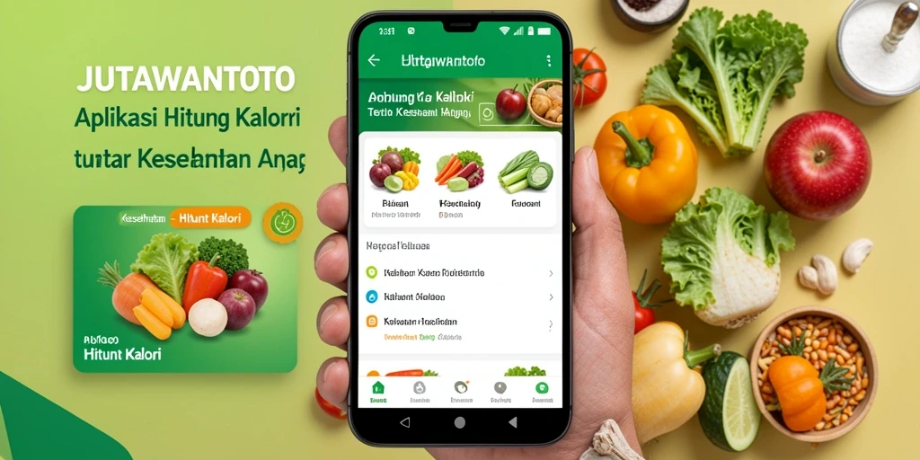 Antarmuka JUTAWANTOTO yang sederhana dan informatif untuk Hitung Kalori.