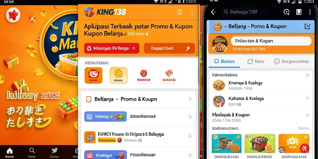 Tampilan antarmuka KING138 yang menarik untuk Promo & Kupon.