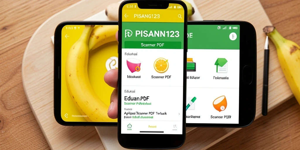 Antarmuka pengguna PISANG123 yang sederhana dan efisien untuk pemindaian PDF.